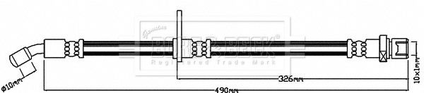 BORG & BECK stabdžių žarnelė BBH8249